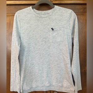 Abercrombie Kids Boys Silver/Grey Long Sleeve Shirt